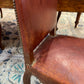 French Vintage Leather Chairs - Set of 6 Circa 1920