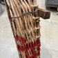 Grape Sorting Basket with Red Writing and Red Handles