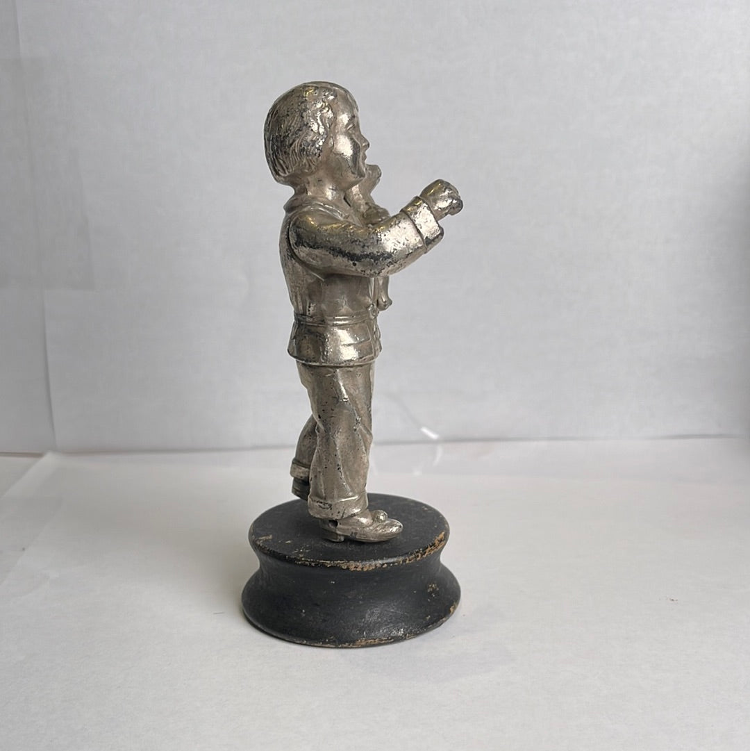 Statue of Boy Pocket Watch Holder Missing Hook