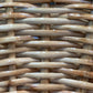 32” Rattan Mirror with Matching Hangar