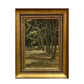 English Oil on Board Bank of Trees By R. Gore
