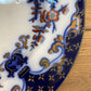 Early Minton B.B New Stone 10.25” Dish Blue Polychrome Flow Antique Pattern No 5184