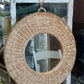 32” Rattan Mirror with Matching Hangar