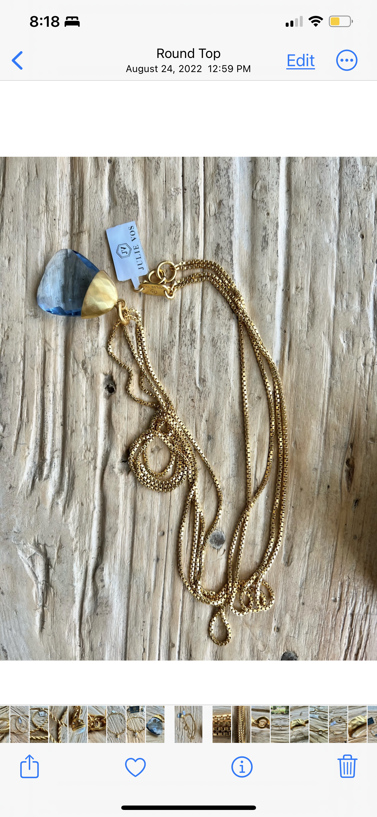 Julie Vos - Savannah Gold Pendant Necklace