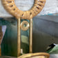 32” Rattan Mirror with Matching Hangar