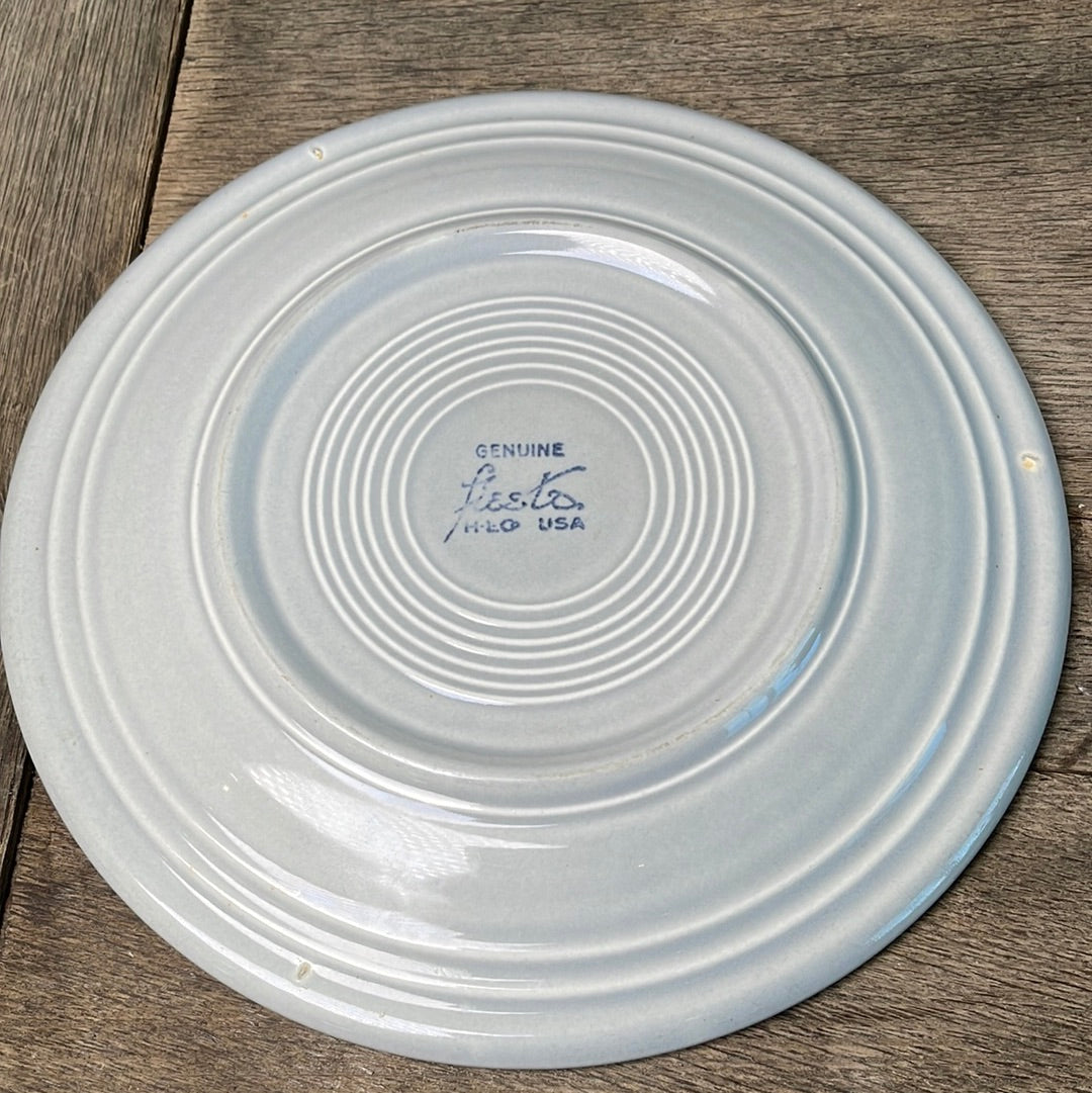 Original Fiestaware Vintage Gray Fiesta Luncheon Plate