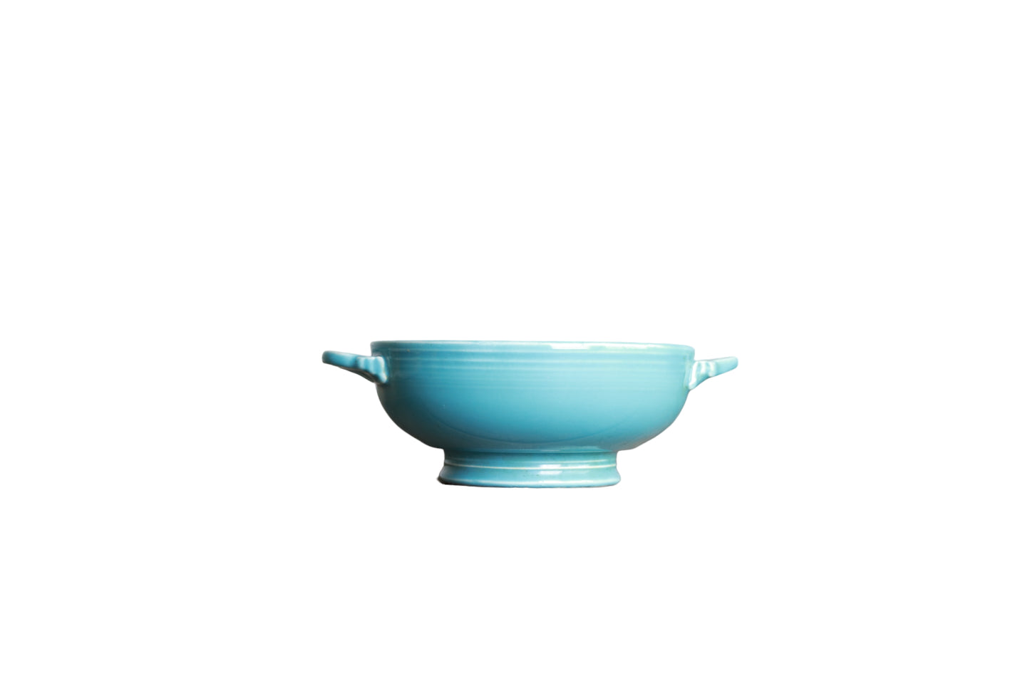 Vintage Fiestaware Turquoise Cream Soup Bowl
