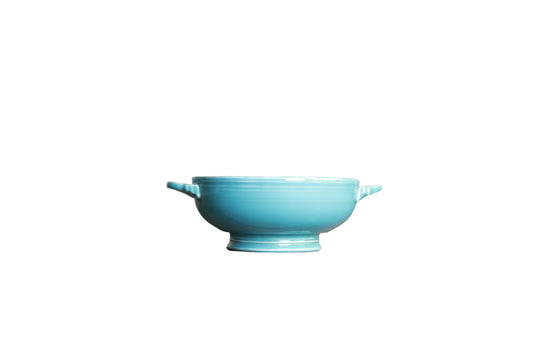 Vintage Fiestaware Turquoise Cream Soup Bowl