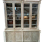 French Walnut China Cabinet with Glass Doors