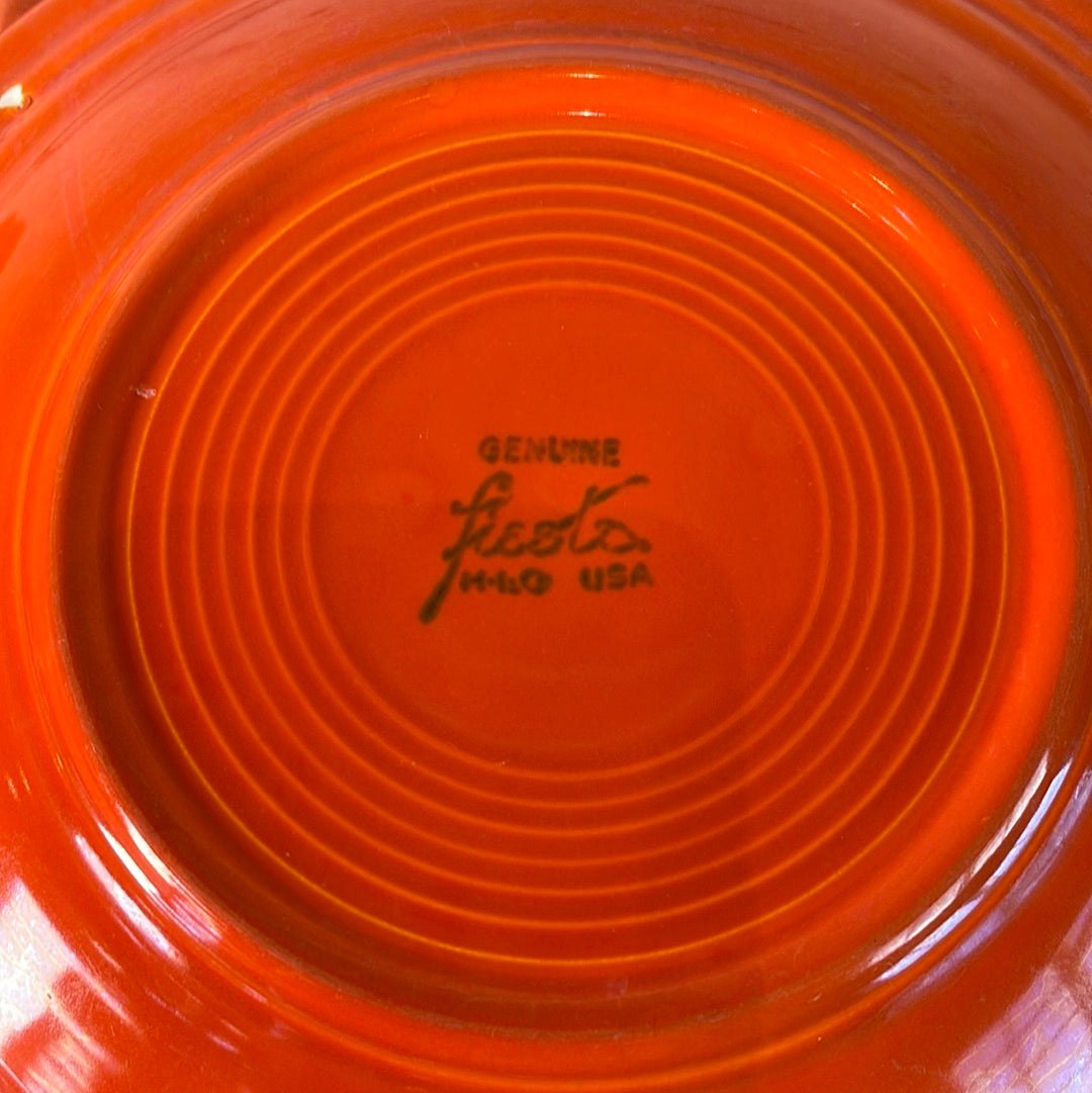 Vintage Fiestaware Original Red Dinner Plate 10 3/8”