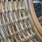 32” Rattan Mirror with Matching Hangar