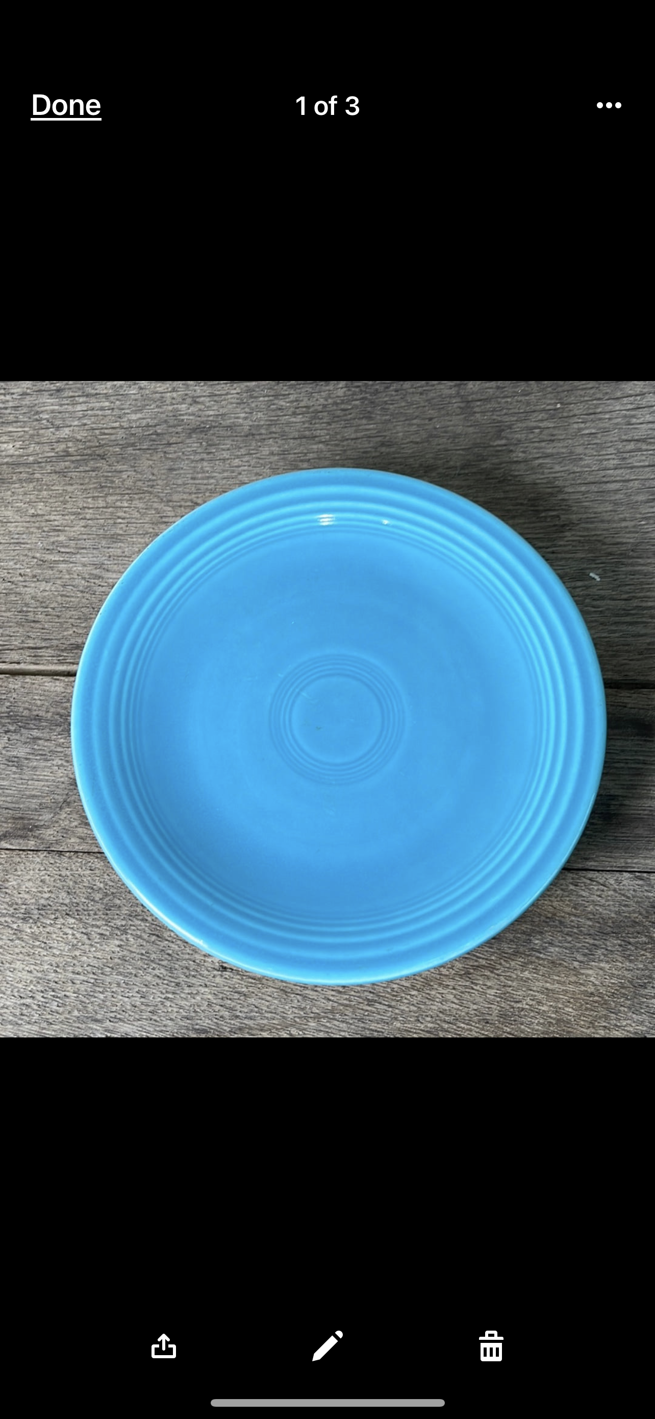 Vintage Fiestaware Turquoise Salad Plate from Fiestaware