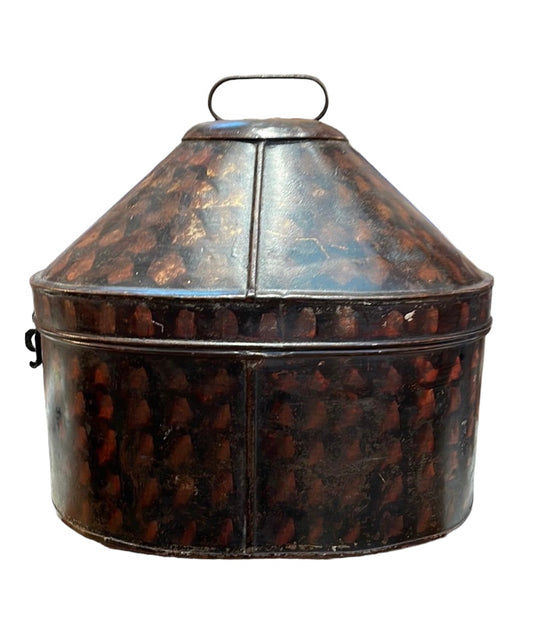 Antique Naval hat tin hatbox for Admirals Hat