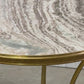 Mid-Century French Neoclassical Style Gilt Bronze and Marble Gueridon Side Table