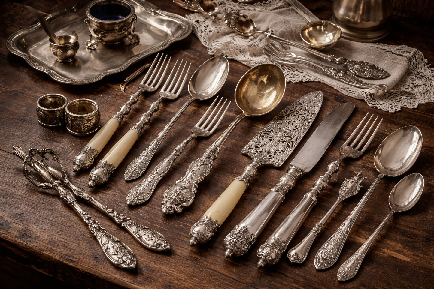 European Silver Plated Flatware - Mixed Patterns