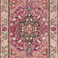 #103 Zharah ZR-05 Raspberry/Taupe Wool Handmade Area Rug - Floor Sample