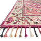 #103 Zharah ZR-05 Raspberry/Taupe Wool Handmade Area Rug - Floor Sample