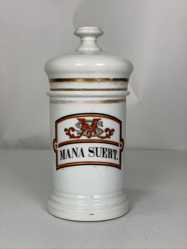 Pharmacy Jars w/Top - The White Barn Antiques