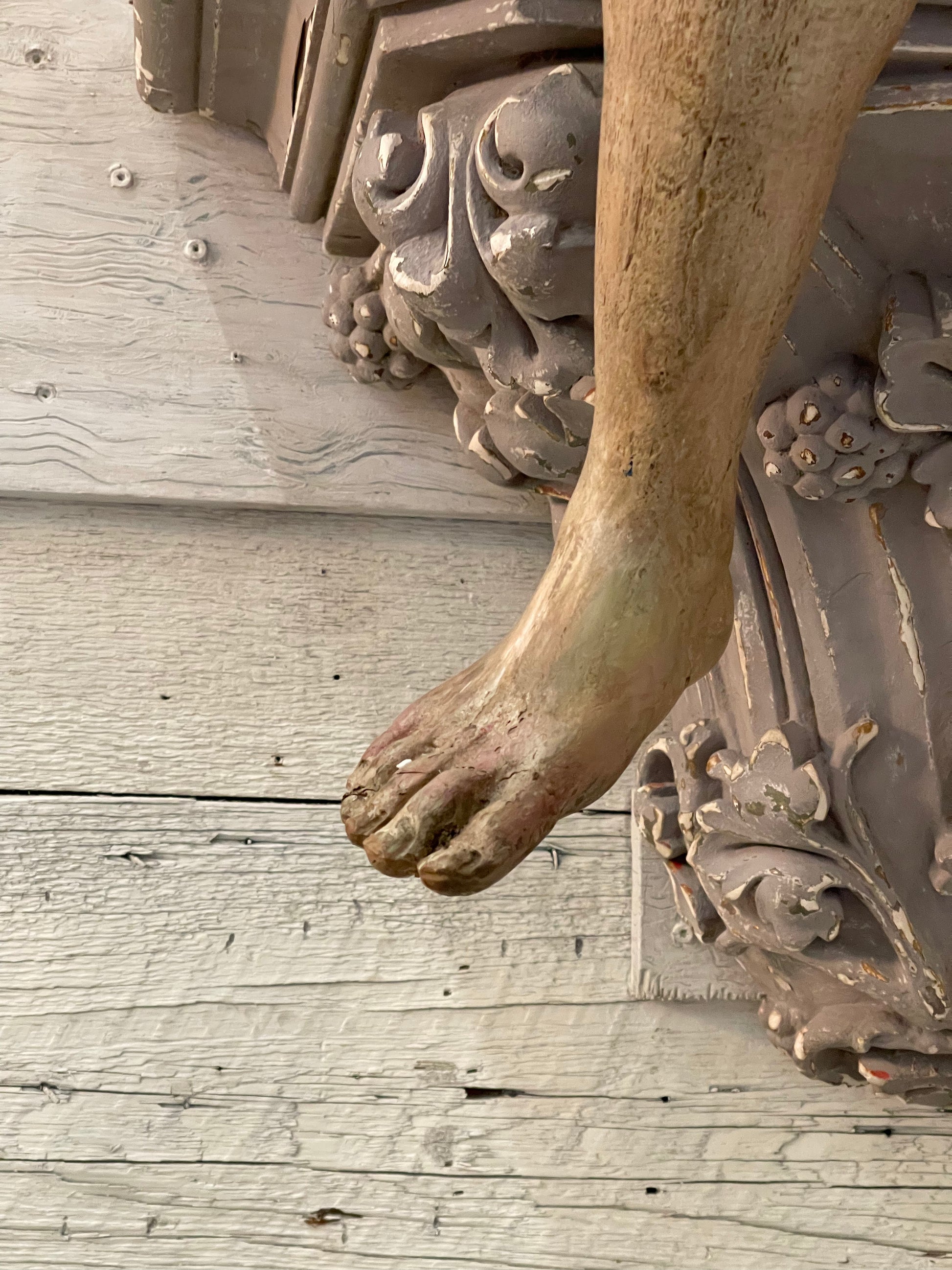 Italian Winged Angel c. 1830 - The White Barn Antiques