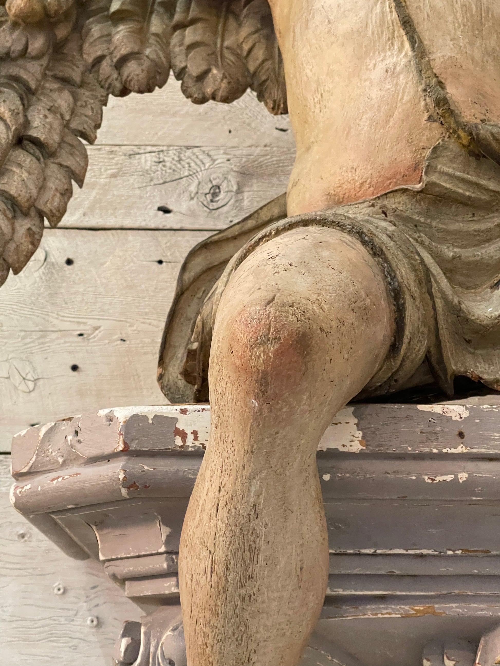 Italian Winged Angel c. 1830 - The White Barn Antiques