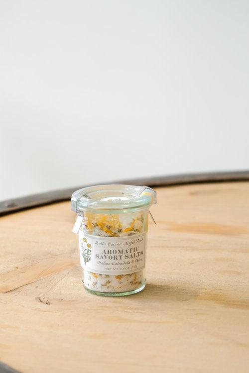 Italian Calendula & Chive Savory Salt - The White Barn Antiques