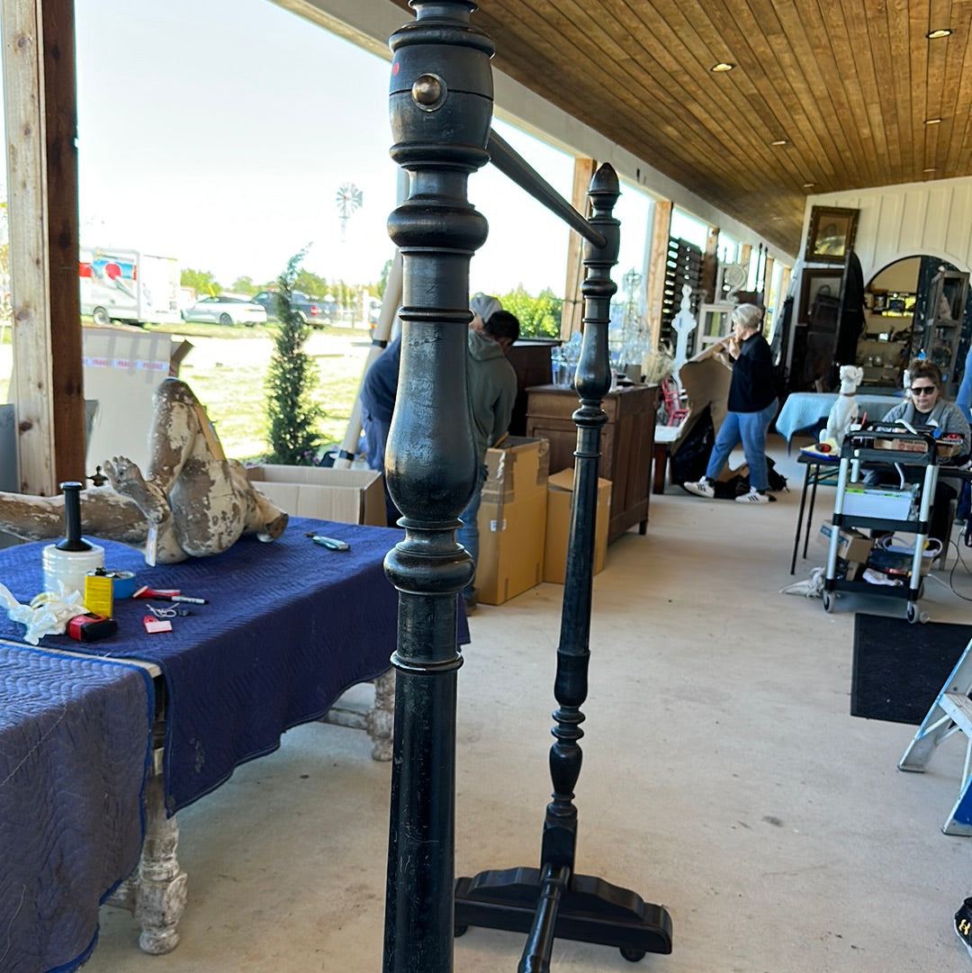 "Stockman" Cast Iron Dress Shop Clothes Rack - The White Barn Antiques