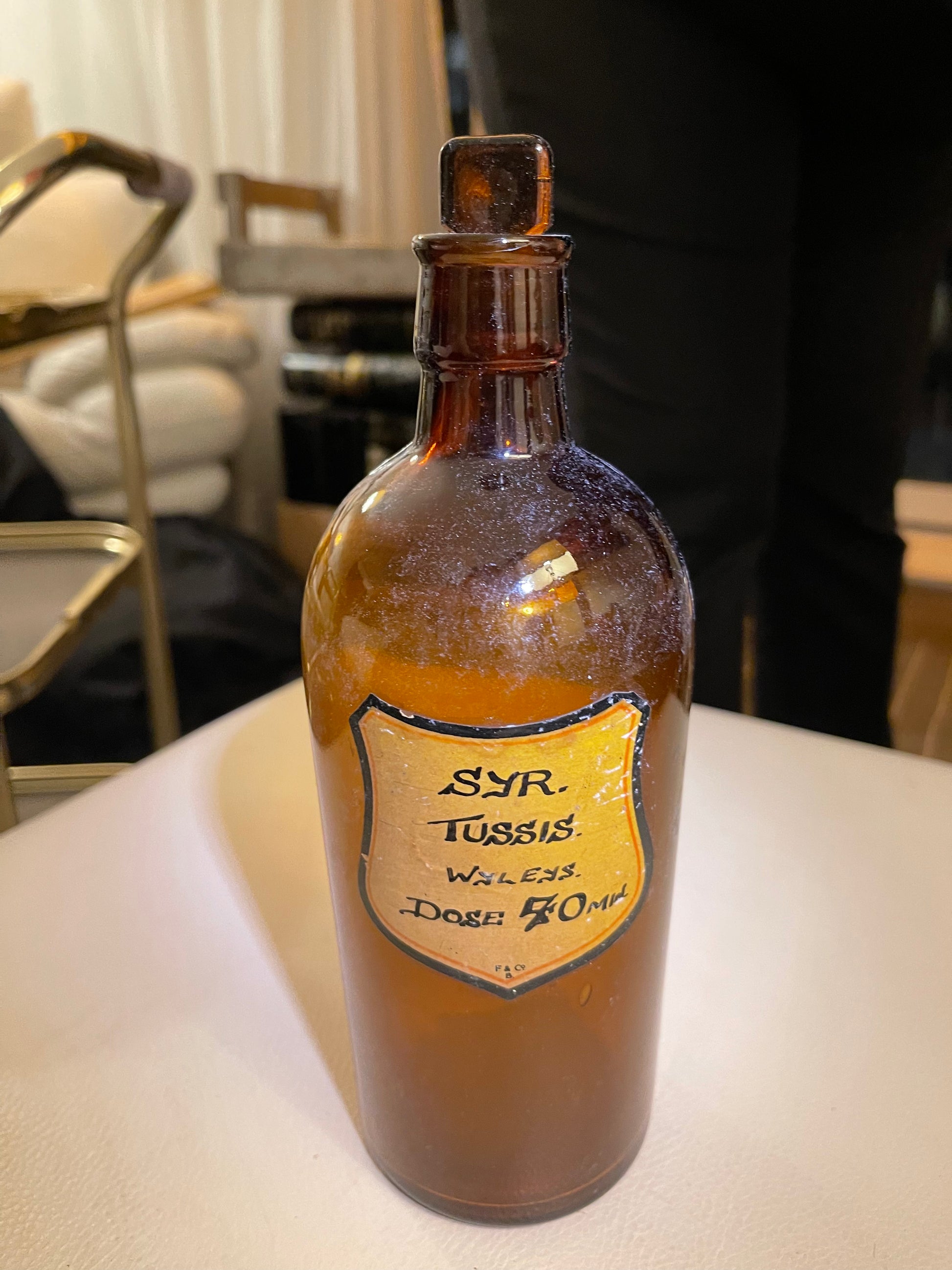 Chemist Bottle with Stopper - The White Barn Antiques