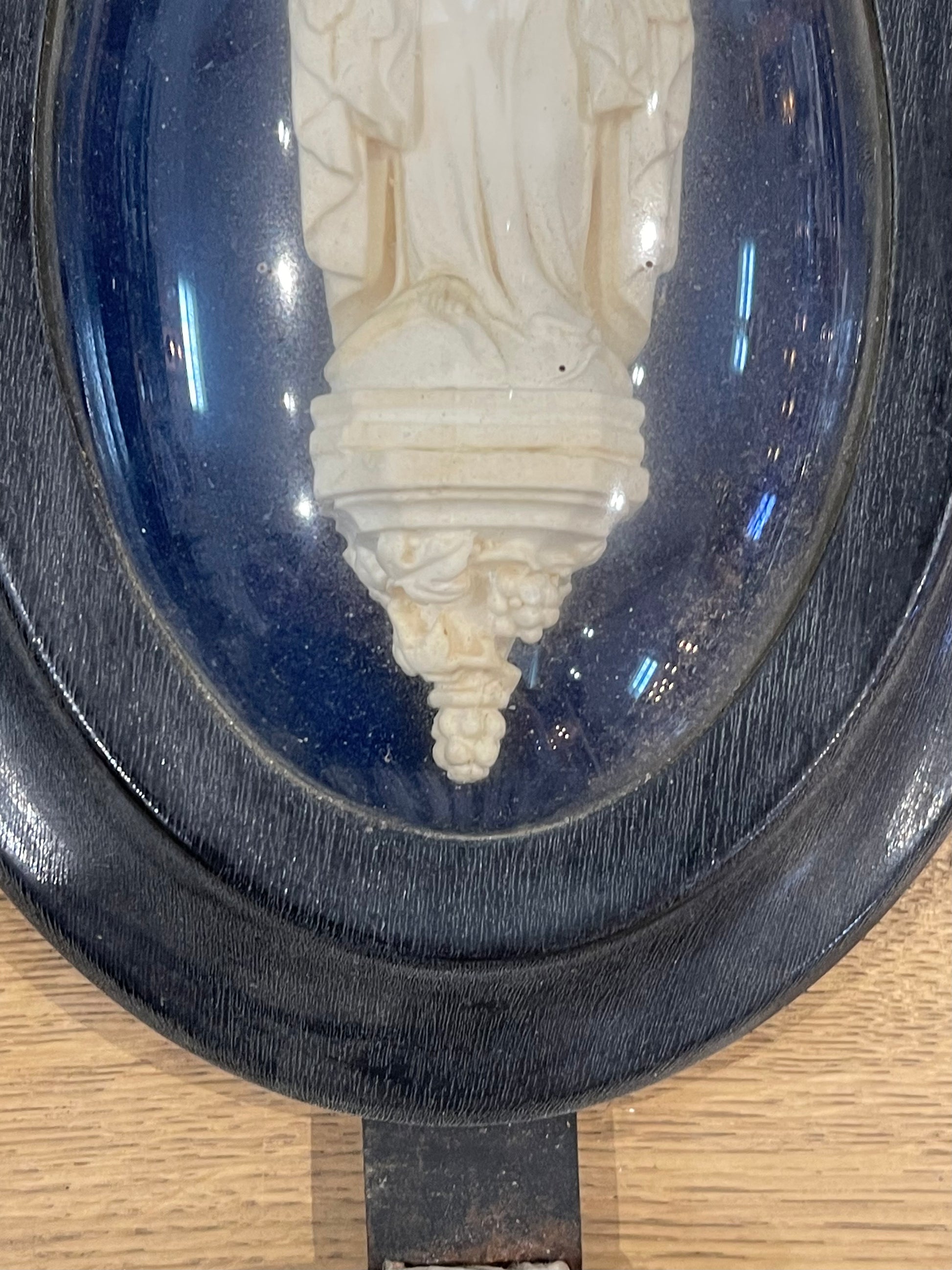 Figural Domed Holy Basin with Shell Font - The White Barn Antiques