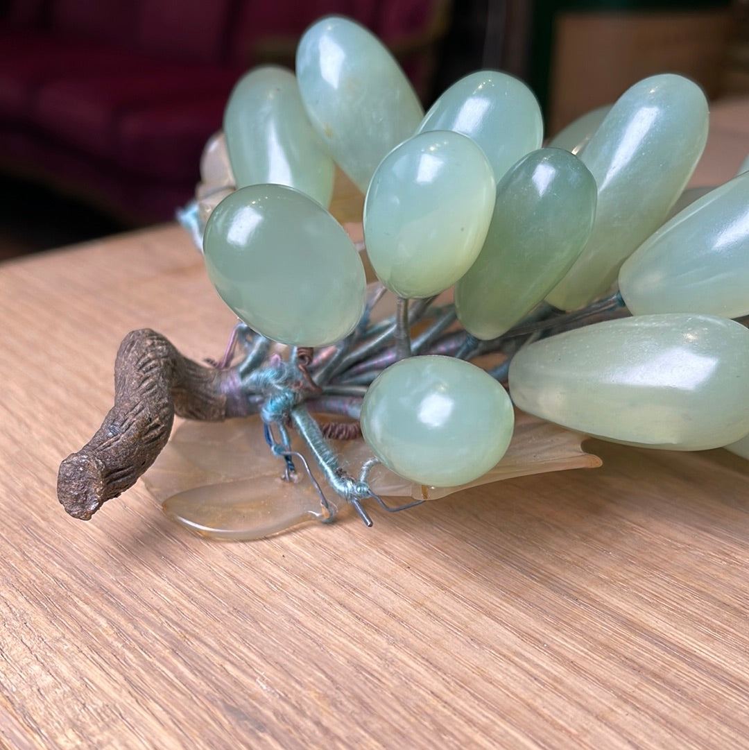 Glass Grapes - Mid-Century 1950 - The White Barn Antiques