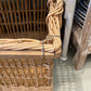 English Wicker Laundry Basket - The White Barn Antiques