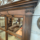 Large Oak Mirrored Hall Stand - The White Barn Antiques