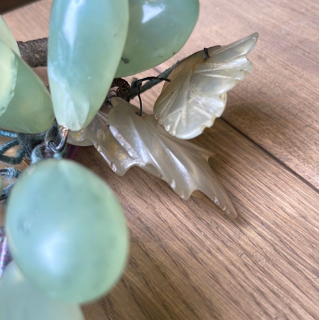 Glass Grapes - Mid-Century 1950 - The White Barn Antiques