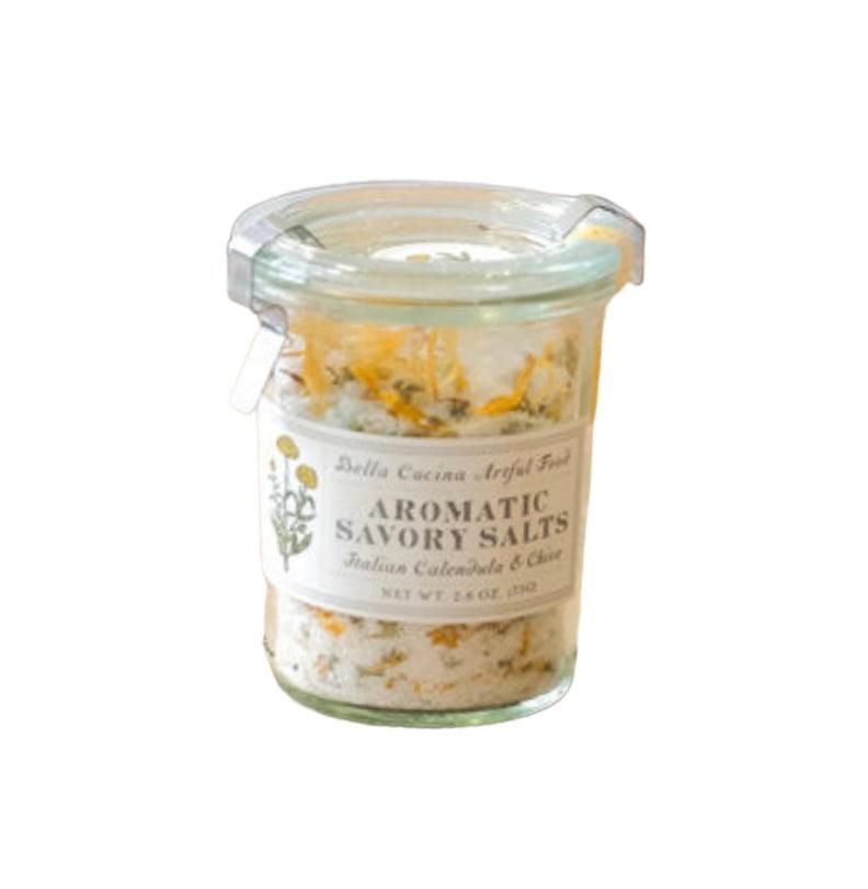 Italian Calendula & Chive Savory Salt - The White Barn Antiques