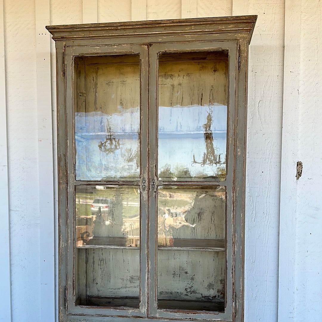 French Four Door Bistro Cabinet - The White Barn Antiques