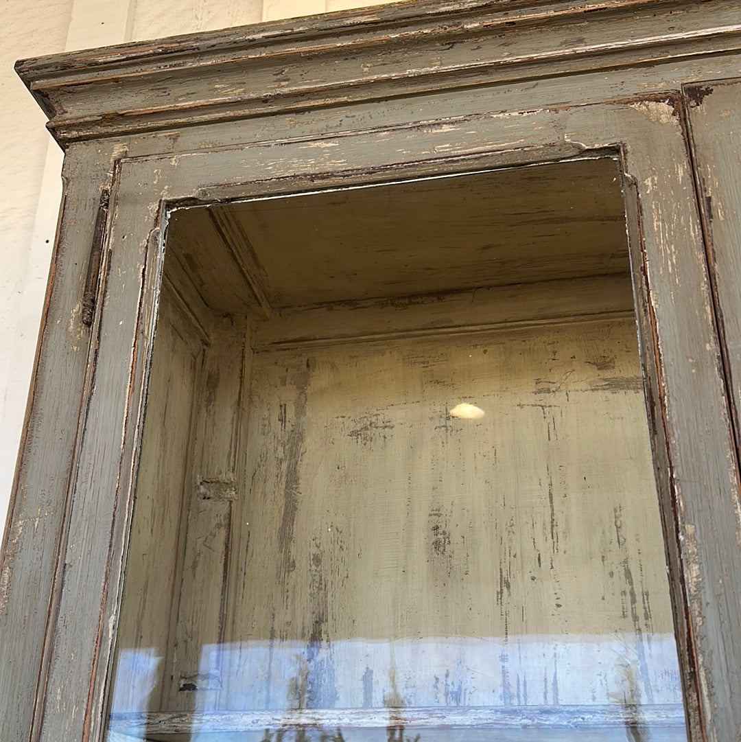 French Four Door Bistro Cabinet - The White Barn Antiques