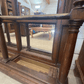 Large Oak Mirrored Hall Stand - The White Barn Antiques