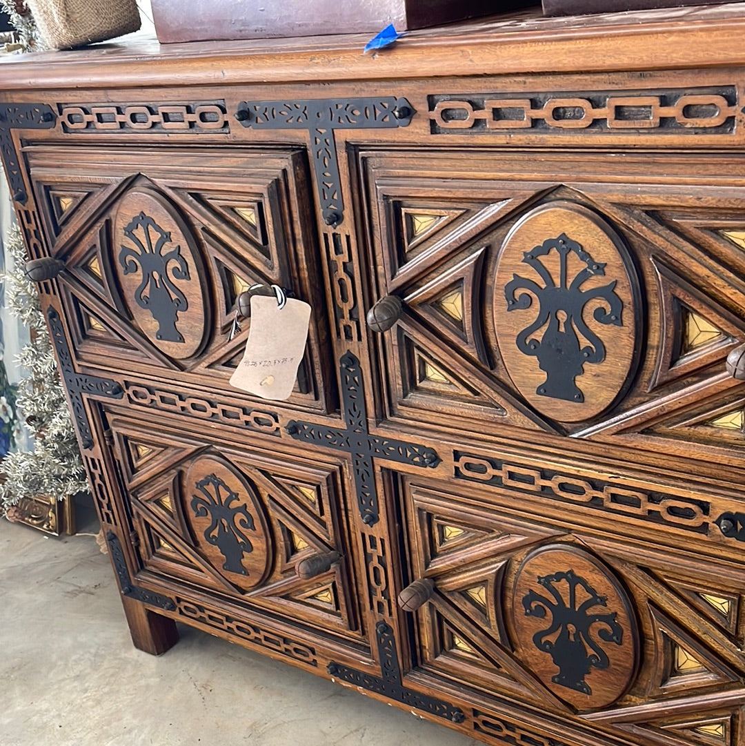 4 Drawer Storage Shelf Toledo Taquillon - The White Barn Antiques