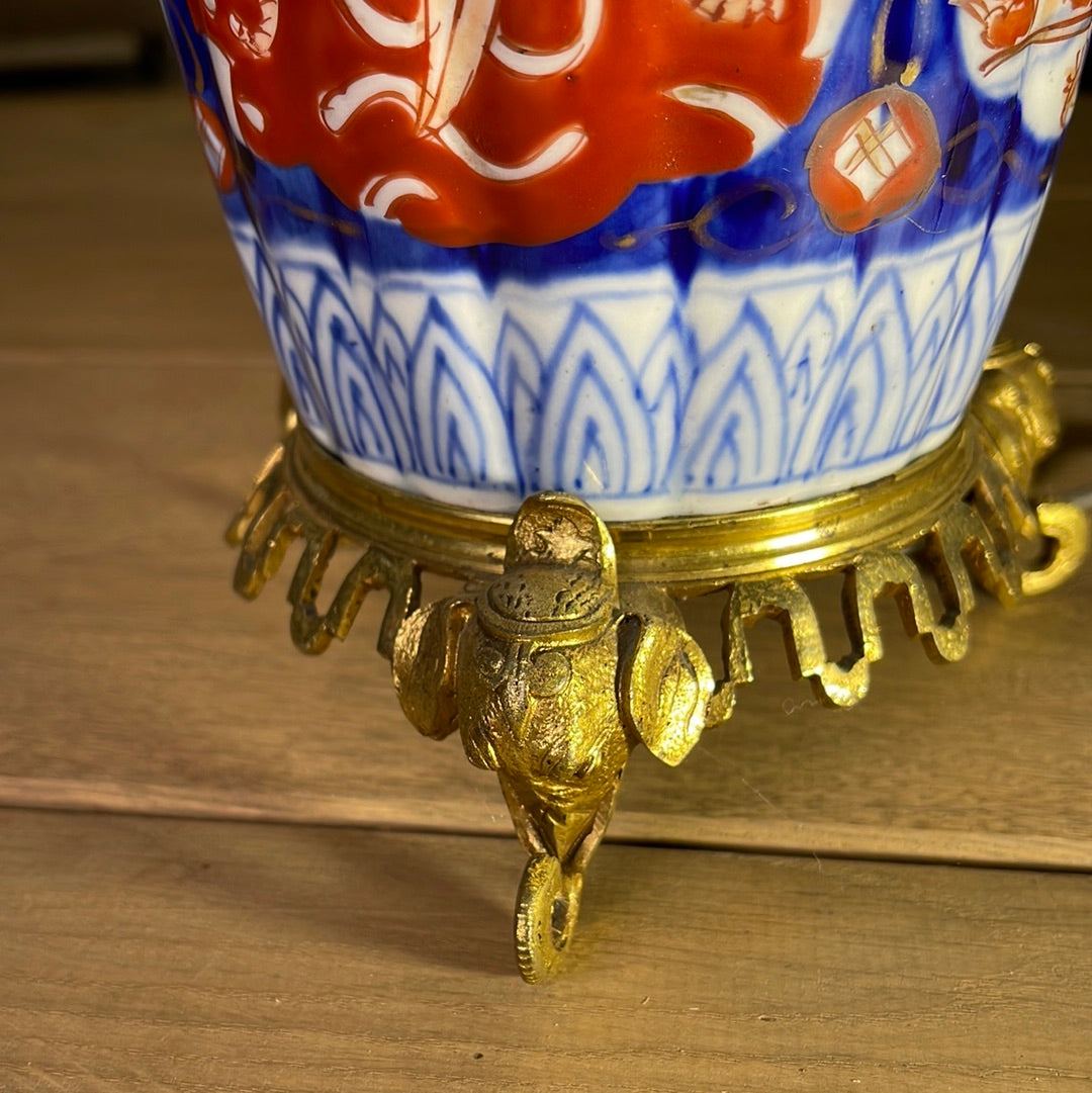 Imari Lamp - The White Barn Antiques