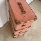 Trunk Pink Velvet - The White Barn Antiques