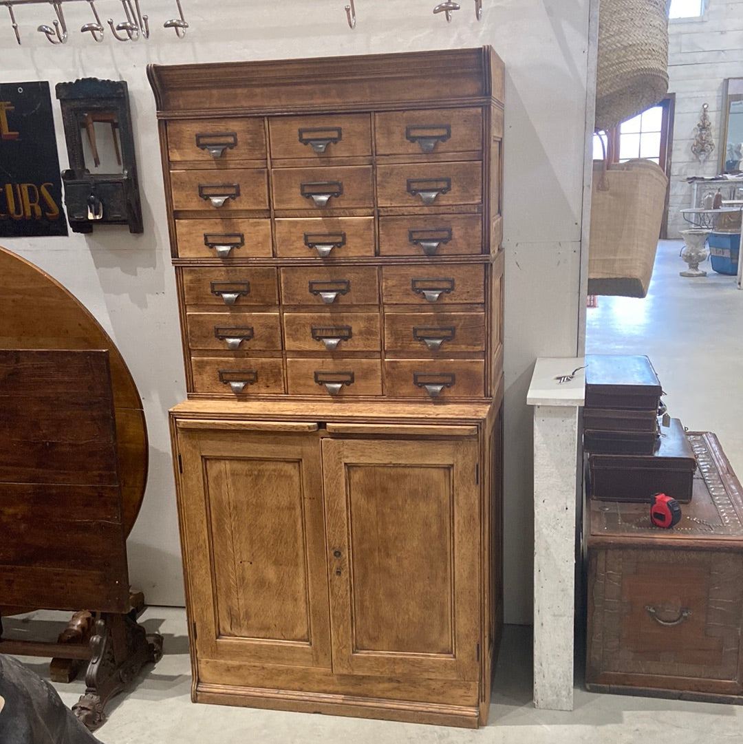 Stationary Cabinet - The White Barn Antiques