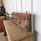 Wood and Brass Coat Rack 1900 - The White Barn Antiques