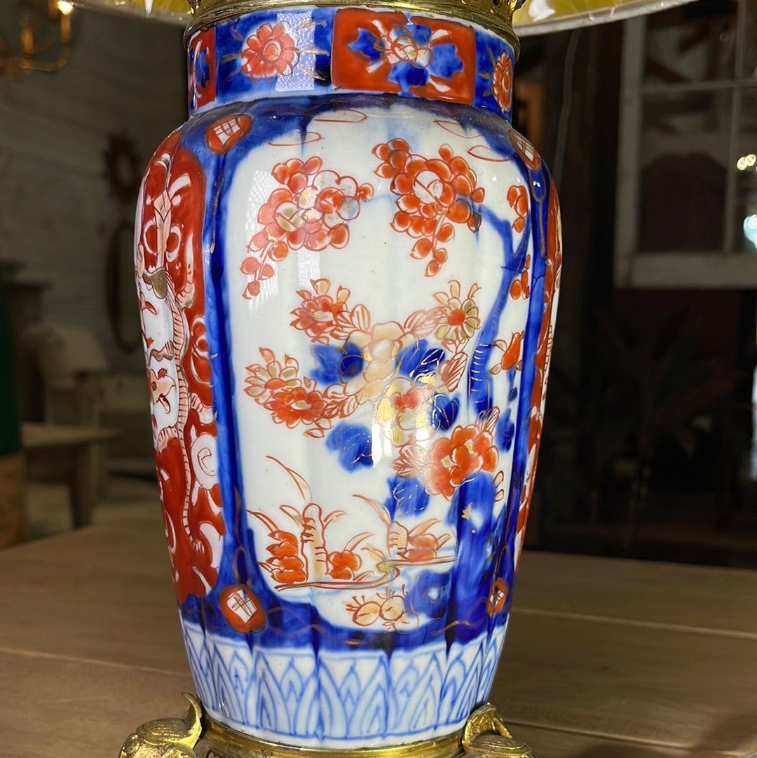 Imari Lamp - The White Barn Antiques
