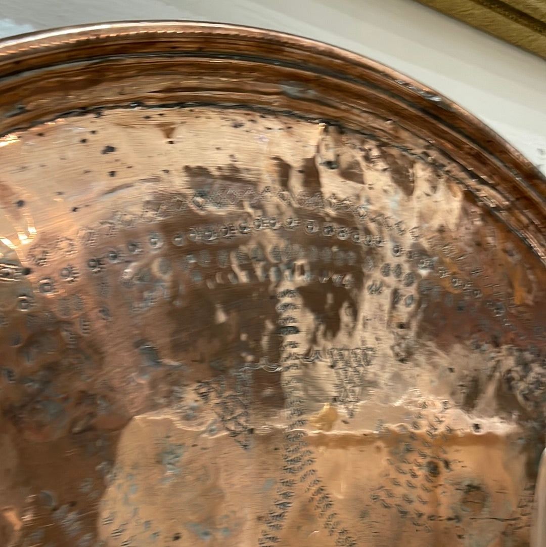 Large Copper Wall Decor or Tray - The White Barn Antiques