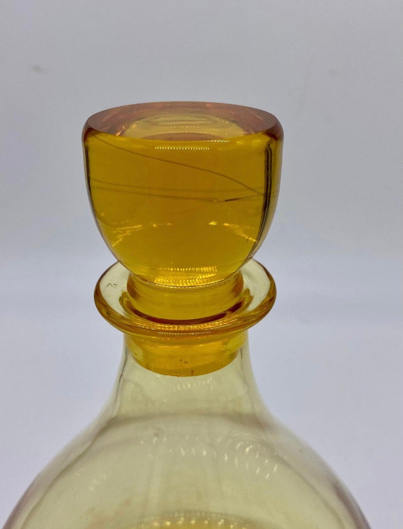Whitefriars Decanter with Lid - The White Barn Antiques