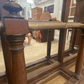 Large Oak Mirrored Hall Stand - The White Barn Antiques
