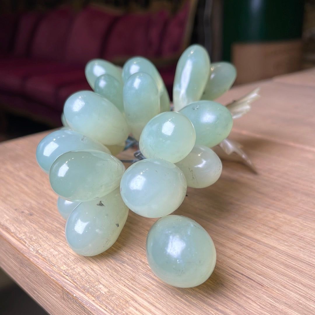 Glass Grapes - Mid-Century 1950 - The White Barn Antiques