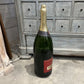 Mid-Century Modern Oversized Piper-Heidsieck Glass Champagne Bottle - The White Barn Antiques