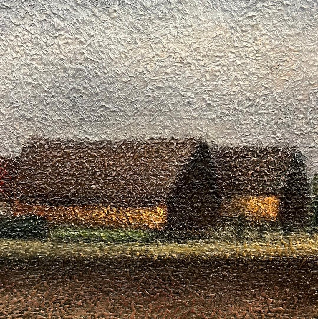 Painting of Field Scene - The White Barn Antiques