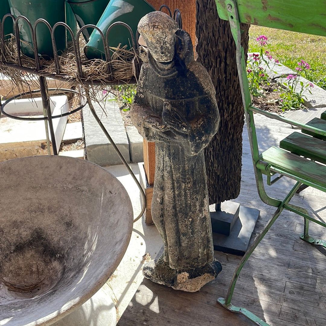 St. Francis of Assissi Garden Statue - The White Barn Antiques