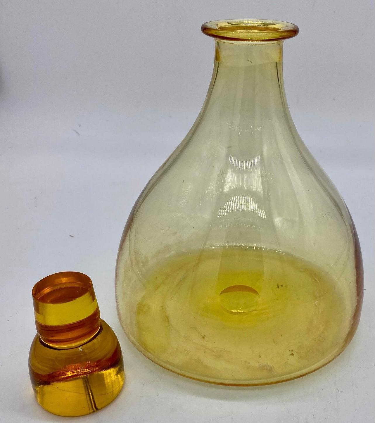 Whitefriars Decanter with Lid - The White Barn Antiques